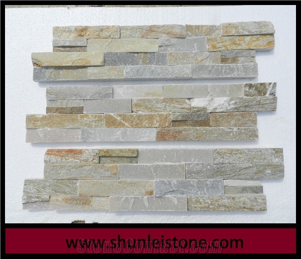 On Sale China Rust Slate Cultured Stone, Wall Cladding, Stacked Stone Veneer, Slate Ledger Stone, Brick Stacked Stone