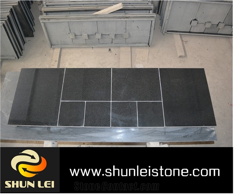 Shanxi Black Jonited Granite Stove Hearth Slab