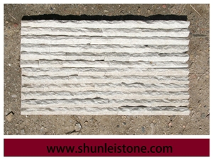 White Quartzite Culture Stone Wall Stone, White Stacked Stone Veneer, White Quartzite Thin Stone Veneer
