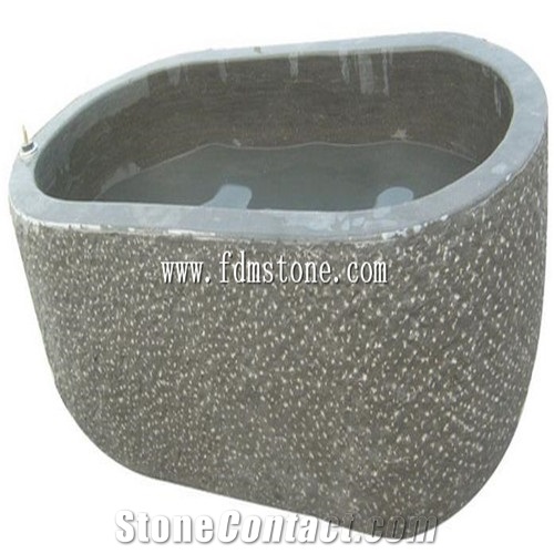 Caramel White Marble Polished Freestanding Stone Round Bathtubs,Natural Stone Tub White Marble Tub Bath Tub
