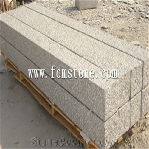 Cheap G603 Light Grey Granite Stone Split Palisade for Garden,Cleft Stone Palisade,Garden Palisade,Stone Fence Stone Pillar