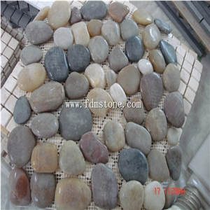 Cheap Royal Beige Marble Mosaic Tiles,Sunny Beige Cubic Mosaic for Sales,Royal Botticino Beige Imported Marble Mosaic & Borders