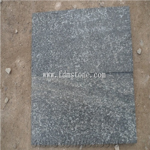 China Black Quartzite Flamed Pavers,Pool Tiles,Wall Cladding 600x300 for Sales,China Flamed Black Diamond Wall & Floor Tiles