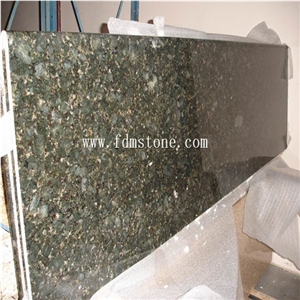 China Blue Pearl Granite Polished Kitchen Countertop,Bar Top,Island Top,Bullnosed Desk Tops,Curved Bench Tops,Work Top