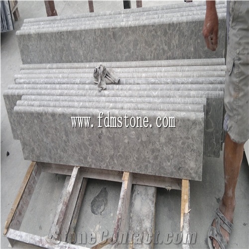China G681 Pink Granite Stone Polished Flamed Brushed Bullnosed Step,Stair Treads,Risers,Staircase