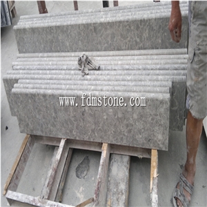 China G681 Pink Granite Stone Polished Flamed Brushed Bullnosed Step,Stair Treads,Risers,Staircase