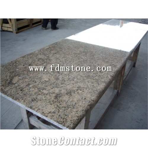 China Giallo Veneziano Granite Polished Kitchen Countertop,Bar Top,Island Top,Bullnosed Desk Tops,Curved Bench Tops,Work Top