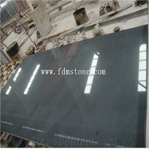 China Granite Absolute Black Hebei Black Polished Kitchen Countertop,Bar Top,Island Top,Bullnosed Desk Tops, Bench Tops,Work Top