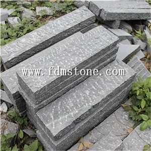 China Silver Grey Granite Stone Polished Flamed Brushed Bullnosed Step,Stair Treads,Risers,Staircase 