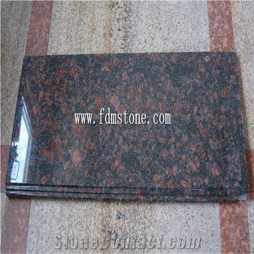 China Tan Brown Granite Stone Polished Bullnosed Step,Stair Treads,Risers,Staircase
