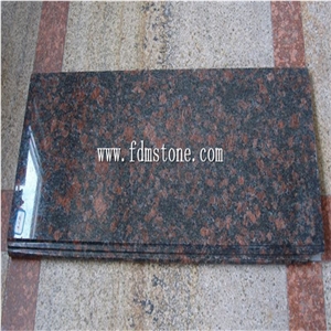 China Tan Brown Granite Stone Polished Bullnosed Step,Stair Treads,Risers,Staircase