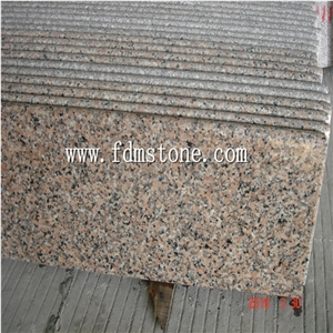 China Tiger Skin Rusty Granite Stone Polished Bullnosed Step,Stair Treads,Risers,Staircase