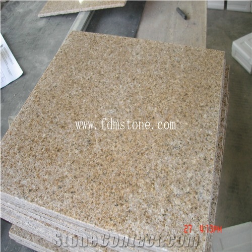 China Yellow Granite G682 Zhangpu Rusty Polished&Flamed Floor Tiles,Walling Tiles,Paving,Skirting