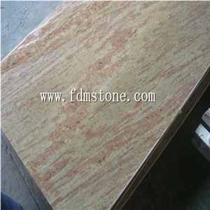 China Yellow Wood Sandstone Polished Flamed Brushed Bullnosed Pool Coping, Pool Pavers, Swimming Pool Decks