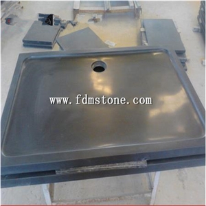 Custom Stone Solid America Standard Bathroom Shower Tray,G654 Dark Grey Granite Solid Surface Shower Bases