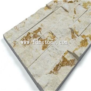 Decorative Natural Jura Beige Culture Stone Marble Cladding, Veneer, Panel