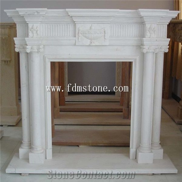European Style Beige Yellow Limestone Honed Stone Carved