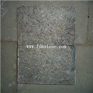 Forest Green Quartzite Flamed Pavers,Pool Tiles,Garden Stone Wall Cladding 600x300 for Sales，China Flamed Wall&Floor Tiles