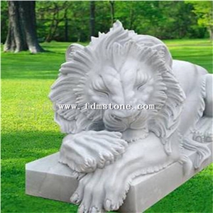 Garden Decoration Stone Animal Sculptures Landscpae Lion