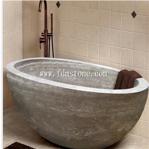 Grey Wooden Solid Surface Marble Bathtubs Surround,Marble Stone Bathtubs Decks for Hotel Bathroom