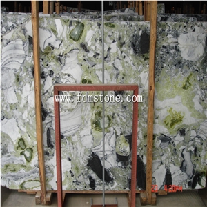 Ice Jade Marble Flooring Tiles,Polished Walling Tiles,Big Slab Hotel Project Decoration