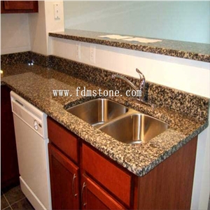 Leopard Skin Granite Polished Bathroom Kitchen Countertop,Bar Top,Island Top,Bullnosed Desk Tops,Curved Bench Tops,Work Top