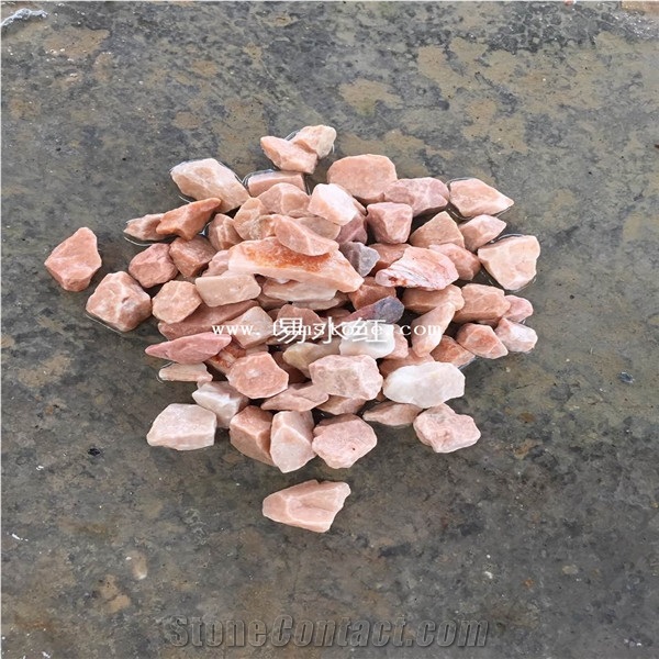 Red Pebbles& Gravels, River Stone, Mixed Gravels-Small Size for Decoration in Landscaping, Garden, Walkway