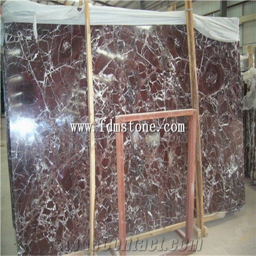 Rosso Lepanto Red Marble Flooring Tiles,Polished Walling Tiles,Big Slab Hotel Project Decoration