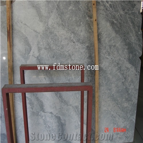 Silver Gray Marble Flooring Tiles,Polished Walling Tiles,Big Slab Hotel Project Decoration