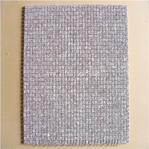 Tumble Cream Travertine Mosaic Board,Honed Travertine Mosaic Art Works,Travertine Tile Backing Mesh Mosaic