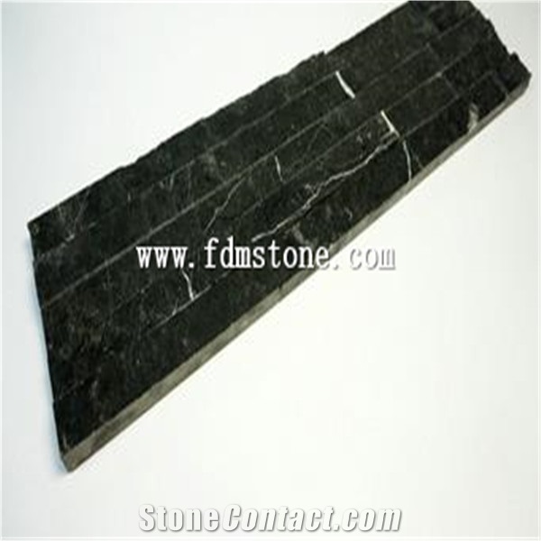 White Wood Marble Stacked Stone for Wall Cladding, Veneer, Panel