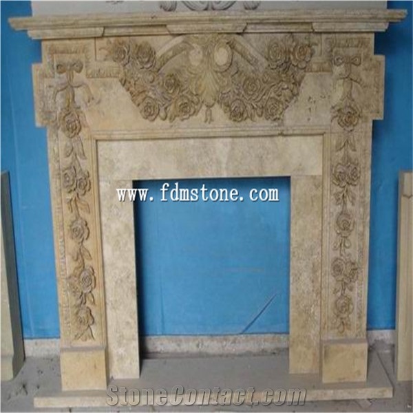 Yellow Stone Firelpace and Marble Fireplaces Mantels,Egypt Fireplaces