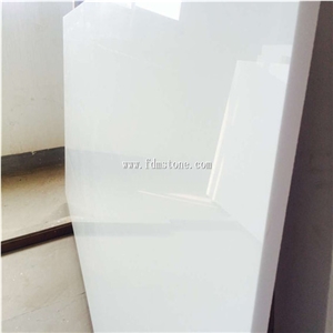 Zero Water Absorption Nano White Crystallized Stone Kitchen Countertop