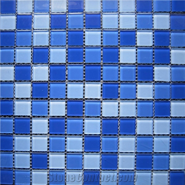 Fargo Glass Mosaic, Polished Swimming Pool Mosaic, Popular Swiming Pool Mosaic, Floor/Wall Glass Mosaic