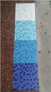 Fargo Popular Glass Mosaic for Swimming Pool, Chinese Multicolor Chipped Mosaic for Swimming Pool, Cheap Price Glass Mosaic 327x327x4mm for Floor/Wall