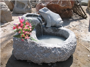 G341 Grey Granite Flower Pots, Exterior Flower Pots, Landscaping Planters