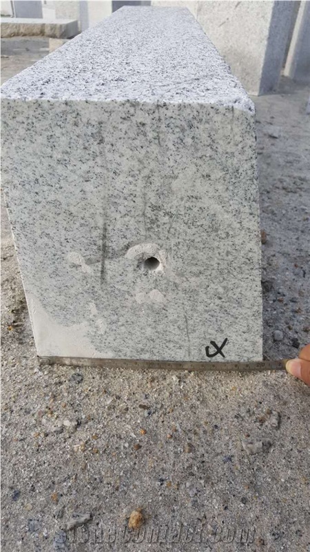 G603 Pohorski Tonalit Kerbstones Curbs Flamed Silver Grey Granite 100x23x16-20 cm