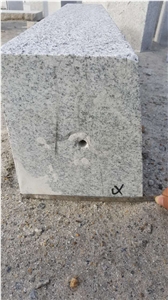 G603 Pohorski Tonalit Kerbstones Curbs Flamed Silver Grey Granite 100x23x16-20 cm