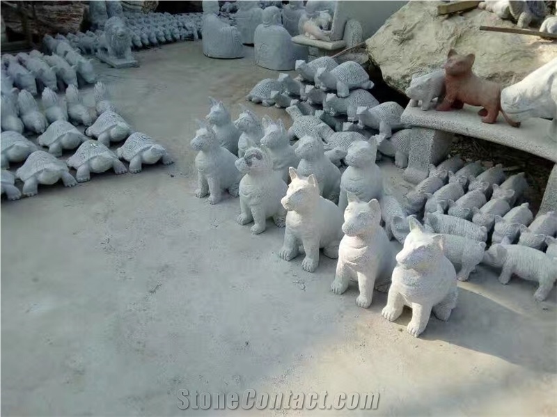 Grey Granite Budda Sculpture Garden Decoration