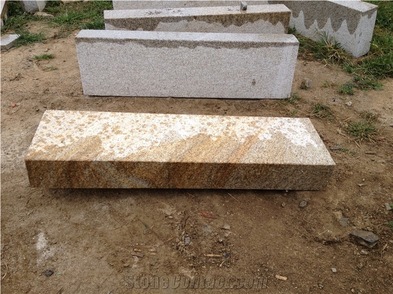 Own Factory Cheapest Price G350 Block Steps G682/Rusty Yellow/Sunset Gold/Golden Sand/Giallo Ming/Giallo Rusty/Ming Gold/Yellow Rust/Desert Gold/Giallo Fantasia Granite Slabs & Tiles & Cut-To-Size