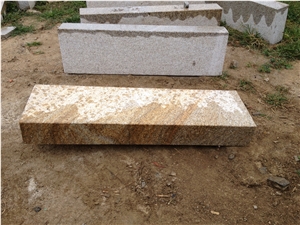 Own Factory Cheapest Price G350 Block Steps G682/Rusty Yellow/Sunset Gold/Golden Sand/Giallo Ming/Giallo Rusty/Ming Gold/Yellow Rust/Desert Gold/Giallo Fantasia Granite Slabs & Tiles & Cut-To-Size