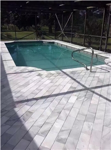 Snow White, Pure White Marble, Cloudy White Marbel for Swing Pool, Bathroom, Mosaic
