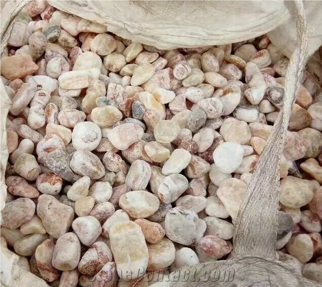 Wanxia Red Marble Pebbles Tumbled Very Good Color Striped Pebbles River Stone