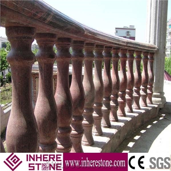 Best Selling Granite Stone Railing Balustrade, Customized Design Balcony Handrail