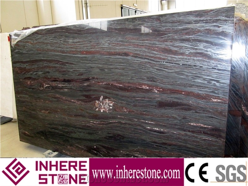 Low Price High Quality Iron Red Raw Granite Slabs Wholesale