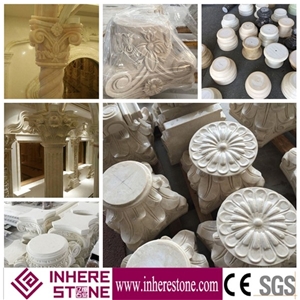White Marble House Pillars Design, Roman Pillars Column Molds for Sale