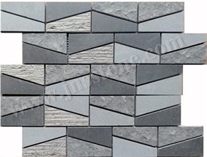Natural Stone Mosaic/Mosaic/Honed/Hainan Grey Basalt Mosaic/Chinese Grey Basalt Mosaic