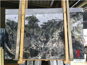 China Factory Price Black Galaxy Marble Slabs for Floor