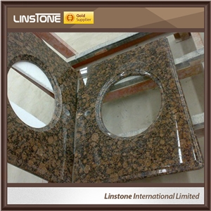 China Manufacture Supplier Baltic Brown Grantie Bath Top Factory Price