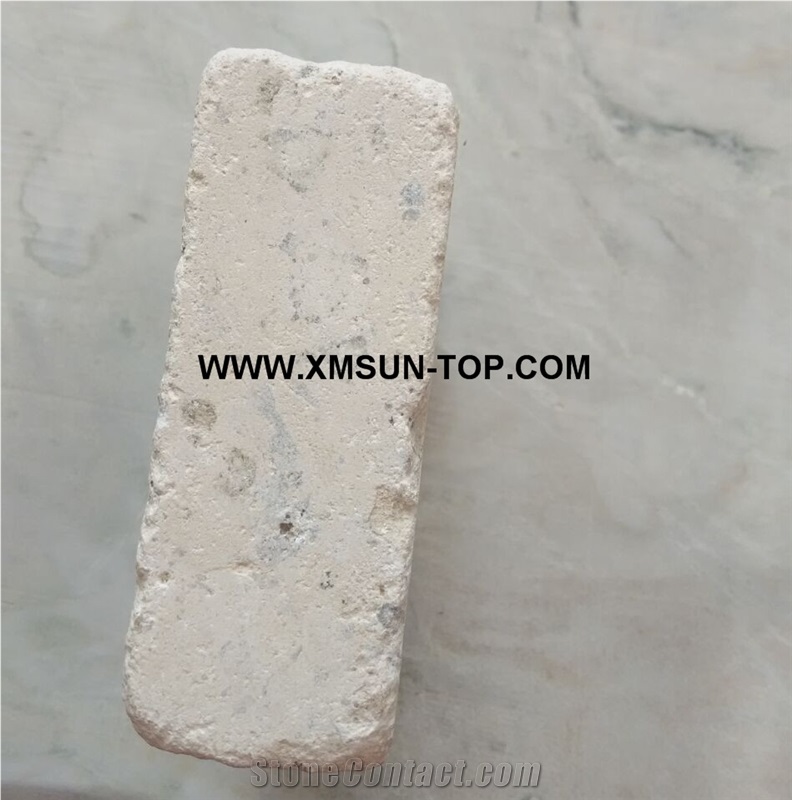 Beige Limestone Cube Stone/China Limestone Cobble Stone/Beige Limestone Square Pavers/Limestone Paving Sets/Floor Covering/Courtyard Road Pavers/Garden Stepping Pavements/Walkway Pavers